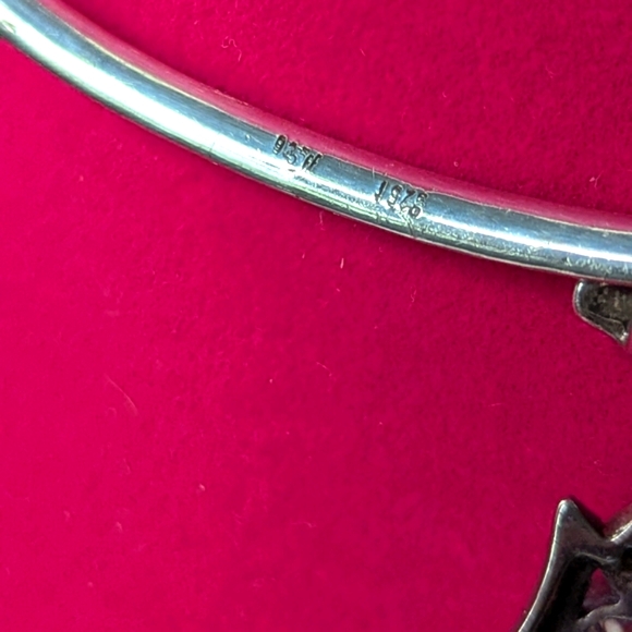 Antique Edwardian Sterling Silver and Marcasite Lavaliere And CHOKER - Picture 3 of 10